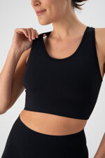 top-sportivo-donna-in-tessuto-tecnico-axis-black-heart-and-soul