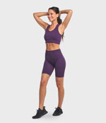 top-sportivo-donna-in-tessuto-tecnico-kaia-one-block-dark-purple-heart-and-soul