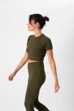 crop-top-sportivo-donna-t-shirt-corta-in-tessuto-tecnico-cross-olivia-dark-olive-heart-and-soul