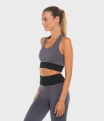 top-sportivo-donna-in-tessuto-tecnico-kaia-brb-graphiteblack-heart-and-soul