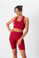 top-sportivo-donna-in-tessuto-tecnico-kaia-one-block-cherry-heart-and-soul