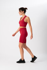 top-sportivo-donna-in-tessuto-tecnico-kaia-one-block-cherry-heart-and-soul