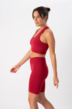 top-sportivo-donna-in-tessuto-tecnico-kaia-one-block-cherry-heart-and-soul