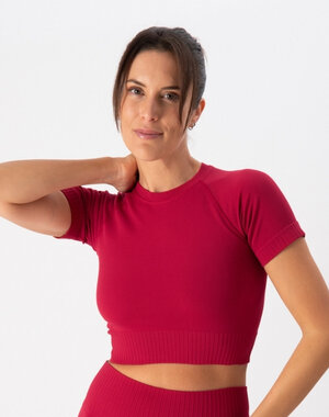 top sportivo donna rosso activewear fitness premium