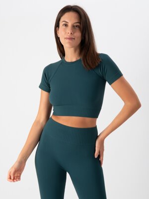 crop-top-sportivo-donna-t-shirt-corta-in-tessuto-tecnico-cross-olivia-forest-green-heart-and-sou