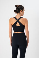 top-sportivo-donna-in-tessuto-tecnico-axis-black-heart-and-soul