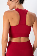 top-sportivo-donna-in-tessuto-tecnico-kaia-one-block-cherry-heart-and-soul