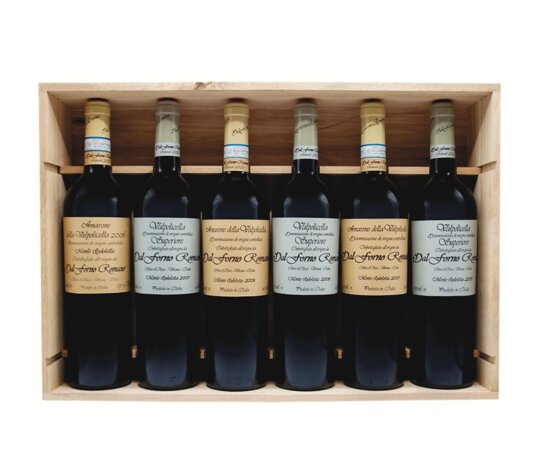 Cassetta storica di Amarone di DAL FORNO ROMANO 2006,2007,2008 e 2009 Cassetta storica di Amarone di DAL FORNO ROMANO 2006,2007,2008 e 2009