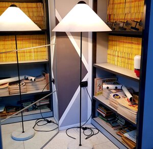 Lampada da terra, oluce, snow, design, magistretti