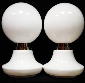 coppia lampade da tavolo, modernariato