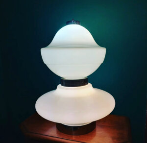 lampada da tavolo, vetro murano, anni 70, mazzega, lampade