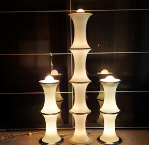 bamboo tronconi, lampade da terra tronconi