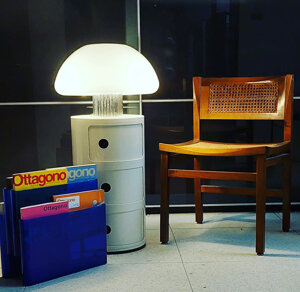 lampada da tavolo, guzzini, modello 4030, lampada