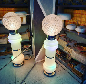 lampada da terra, mazzega, piantana