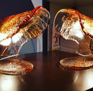 lampade da tavolo, la murrina, anni 70