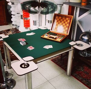 tavolo da gioco, design, zanotta, joe colombo