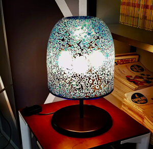 lampada da travolo, vistosi, design, gae aulenti, modello neverrino