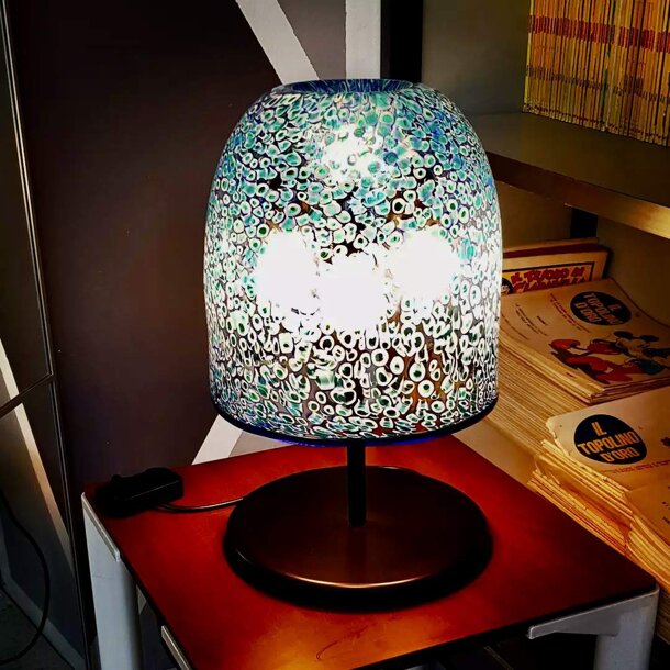 lampada da tavolo, neverrino, vistosi, gae aulenti