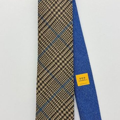 cravatta sartoriale giannelli in lana fantasia modello double 