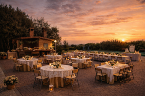 allestimento damascato