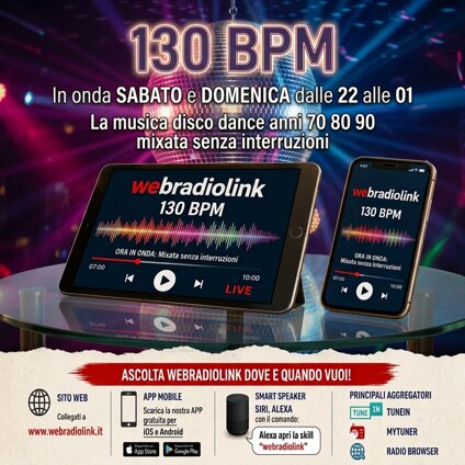 locandina social 130 bpm musica disco dance mixata.jpeg locandina social 130 bpm musica disco dance mixata.jpeg