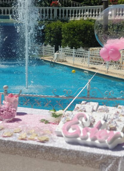 allestimento in villa prima comunione