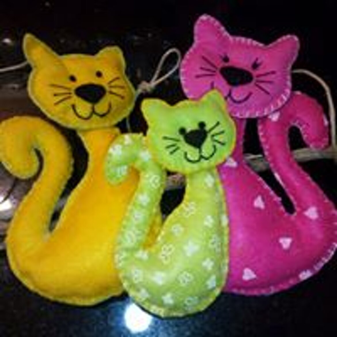 dietro porta in pannolenci gattini