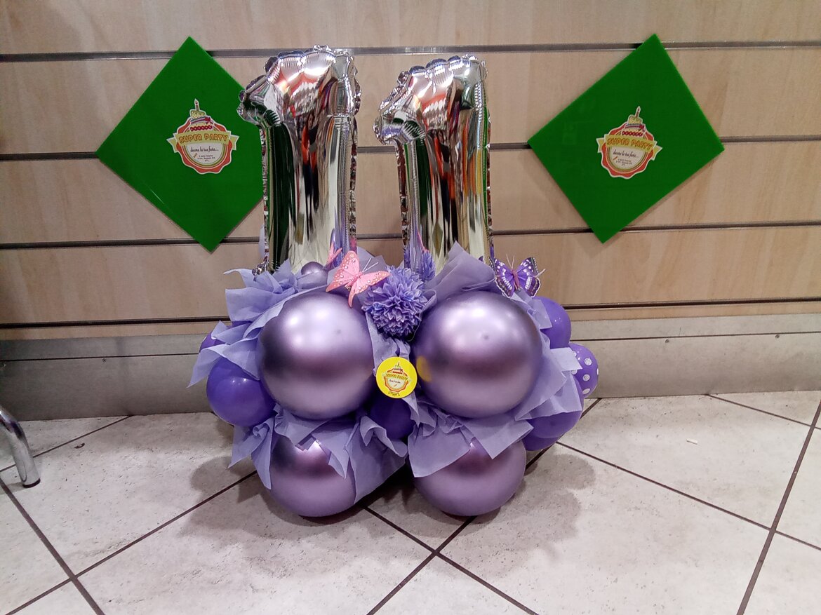 palloncino 11 lilla