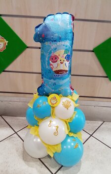 palloncino numero uno personalizzato palloncino numero uno baby Shark