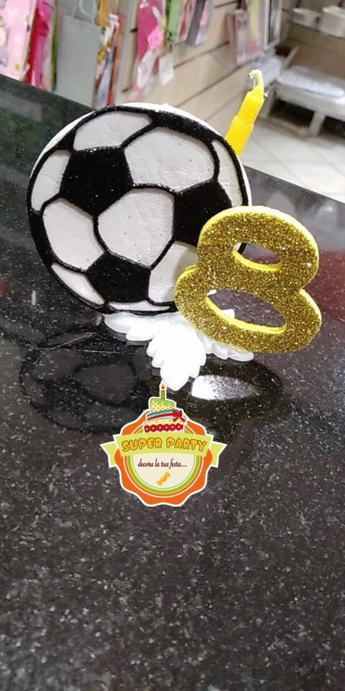 candela personalizzata 8 calcio