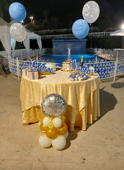allestimento in villa prima comunione