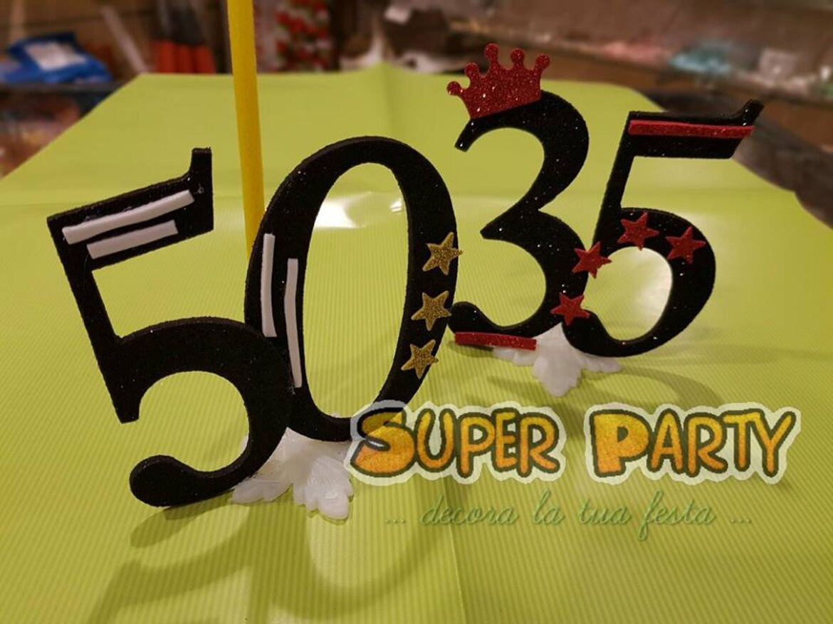 candela personalizzata 50' e 30' stile calcio