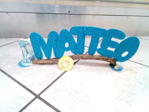 banner per feste matteo azzurro