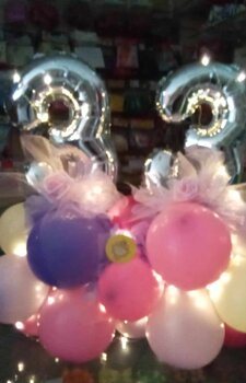 palloncino con led numero di palloncini con possibilita' di accendere led