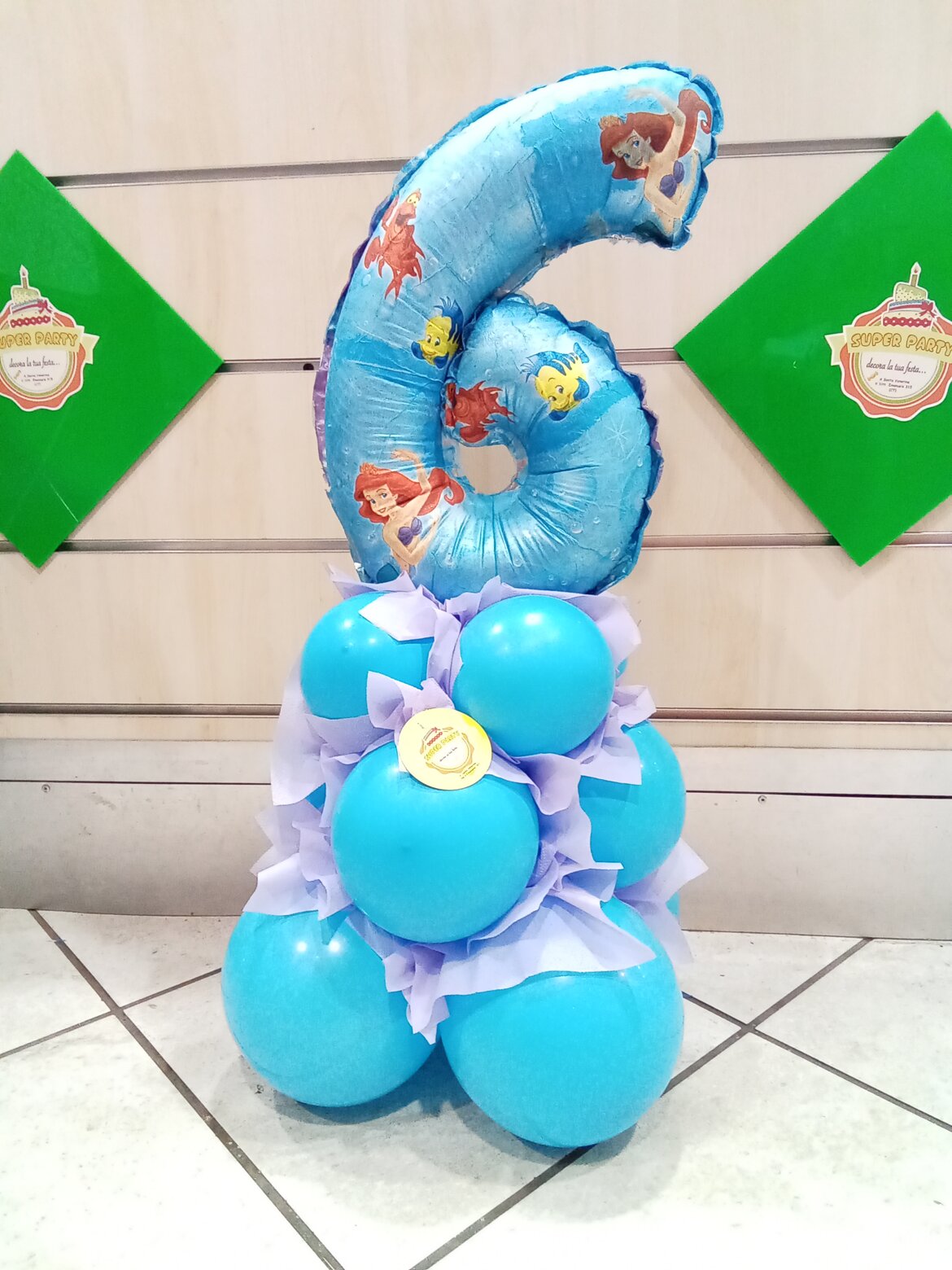 palloncino a numero personalizzato 6 palloncino a numero personalizzato 6