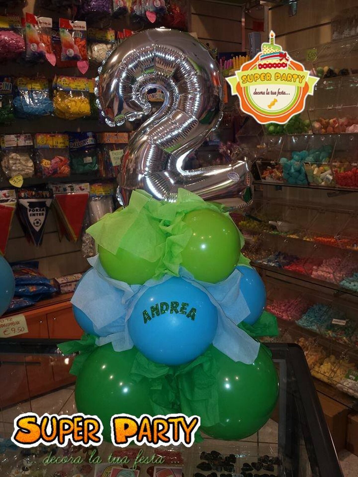 palloncino a numero 2 palloncino a numero 2