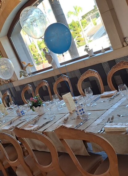 allestimento in villa prima comunione