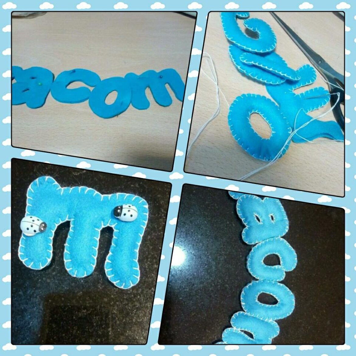 banner dietro porta nome bimbo