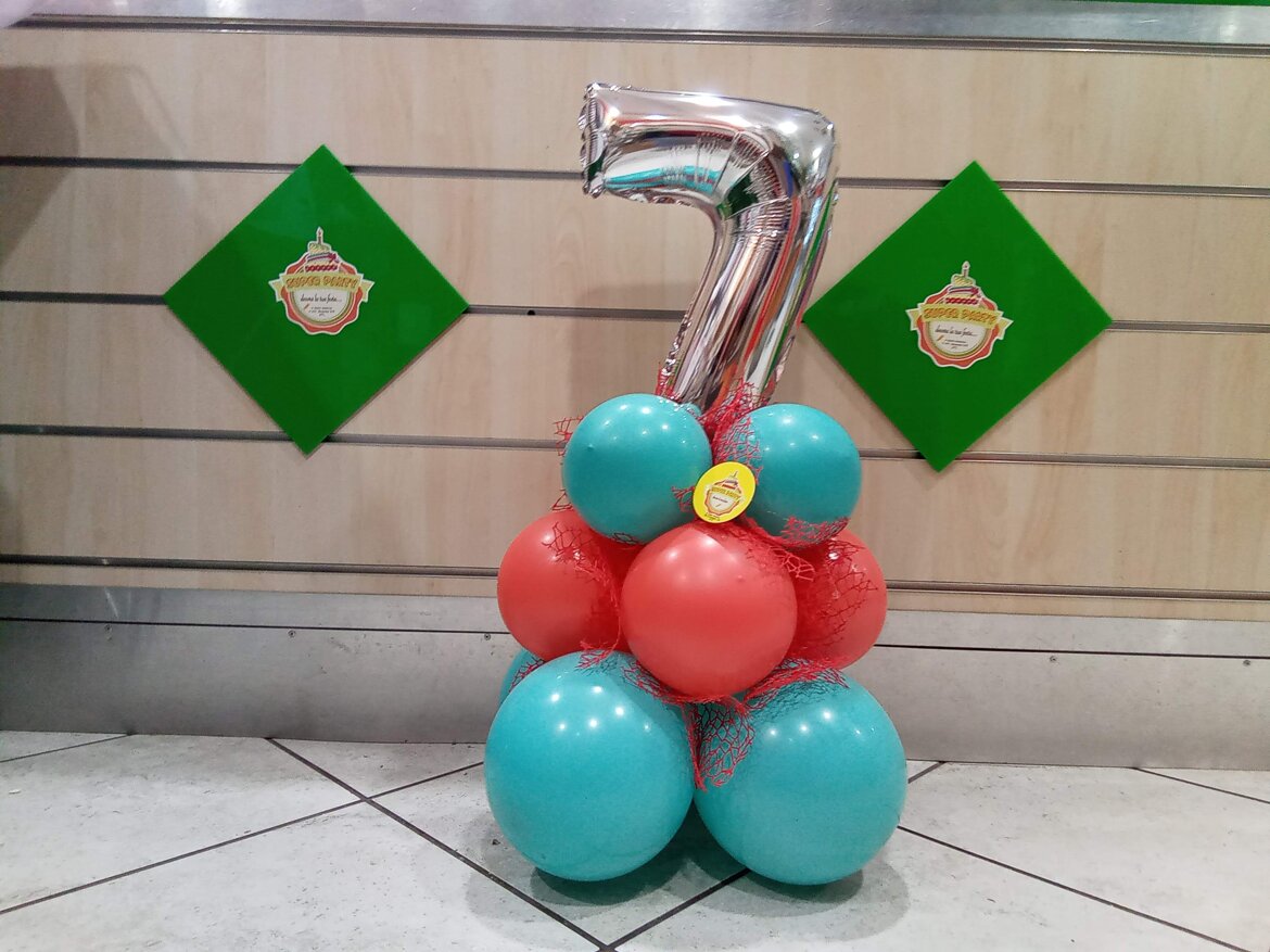 palloncino a numero 7 palloncino a numero 7