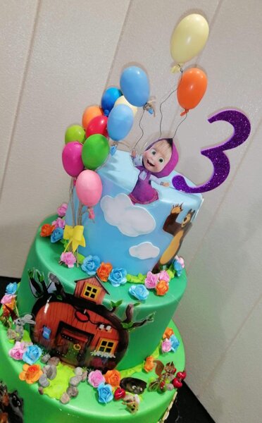 torta scenografica maschia e orso torta scenografica maschia e orso