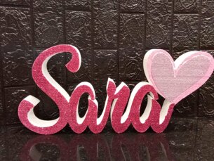 nome in polistirolo sara nome in polistirolo sara