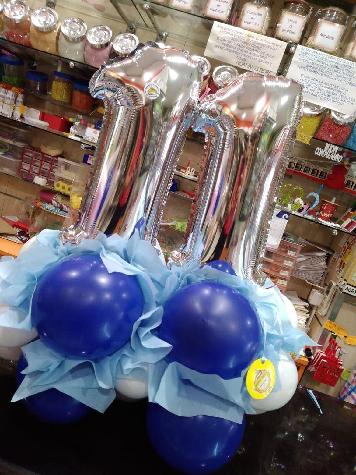 palloncino a numero love 11 blu palloncino a numero love 11 blu
