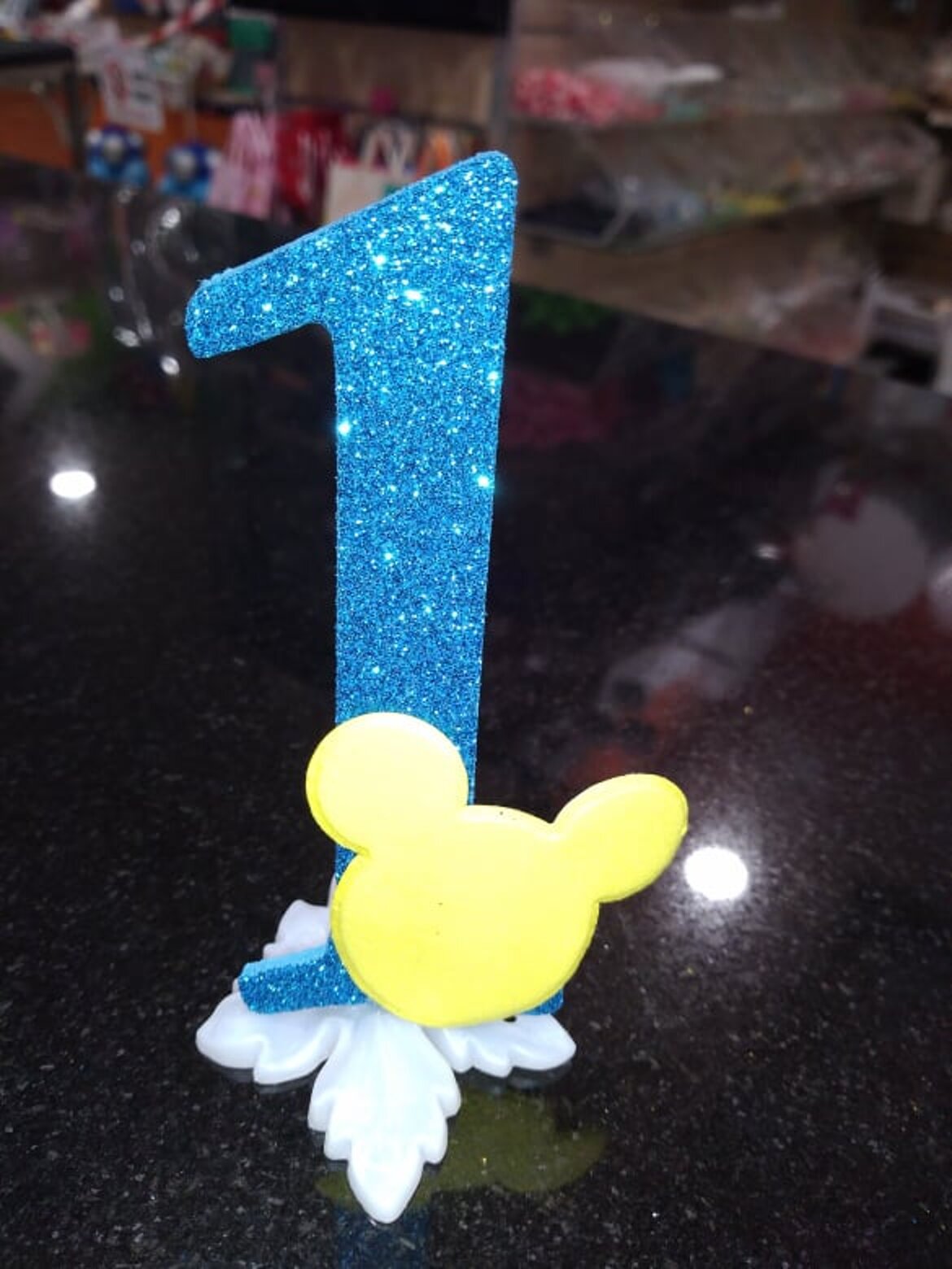 candela personalizzata 1 bimbo topolino