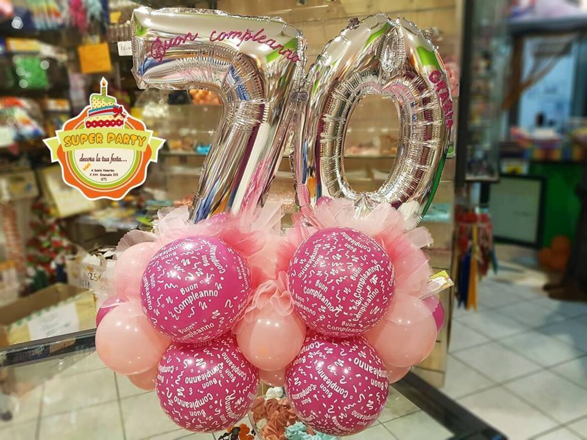 palloncino a numero 70 palloncino a numero 70