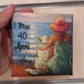 Quadretto personalizzato Quadretto personalizzato con aggiunta di scritta personalizzata