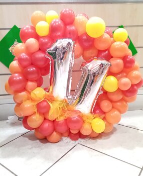 composizione palloncini 11 composizione palloncini 11 colori del fuoco