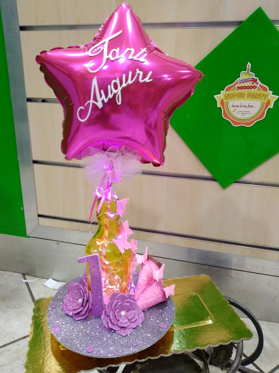 palloncino stella con luci