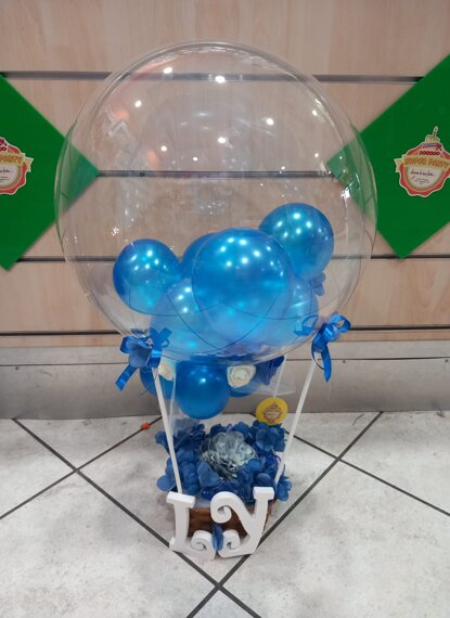 mongolfiera blu