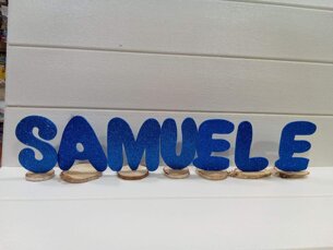 nome SAmuele nome da mettere nel tavolo del festeggiato SAMUELE