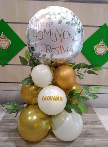 palloncino prima comunione e cresima